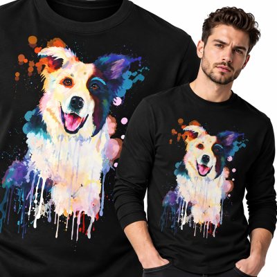 LONGSLEEVE ZWIERZĘTA BORDER COLLIE